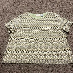 Women’s New without tags Alfred Dunner 3/4 sleeve top. Sz 2X